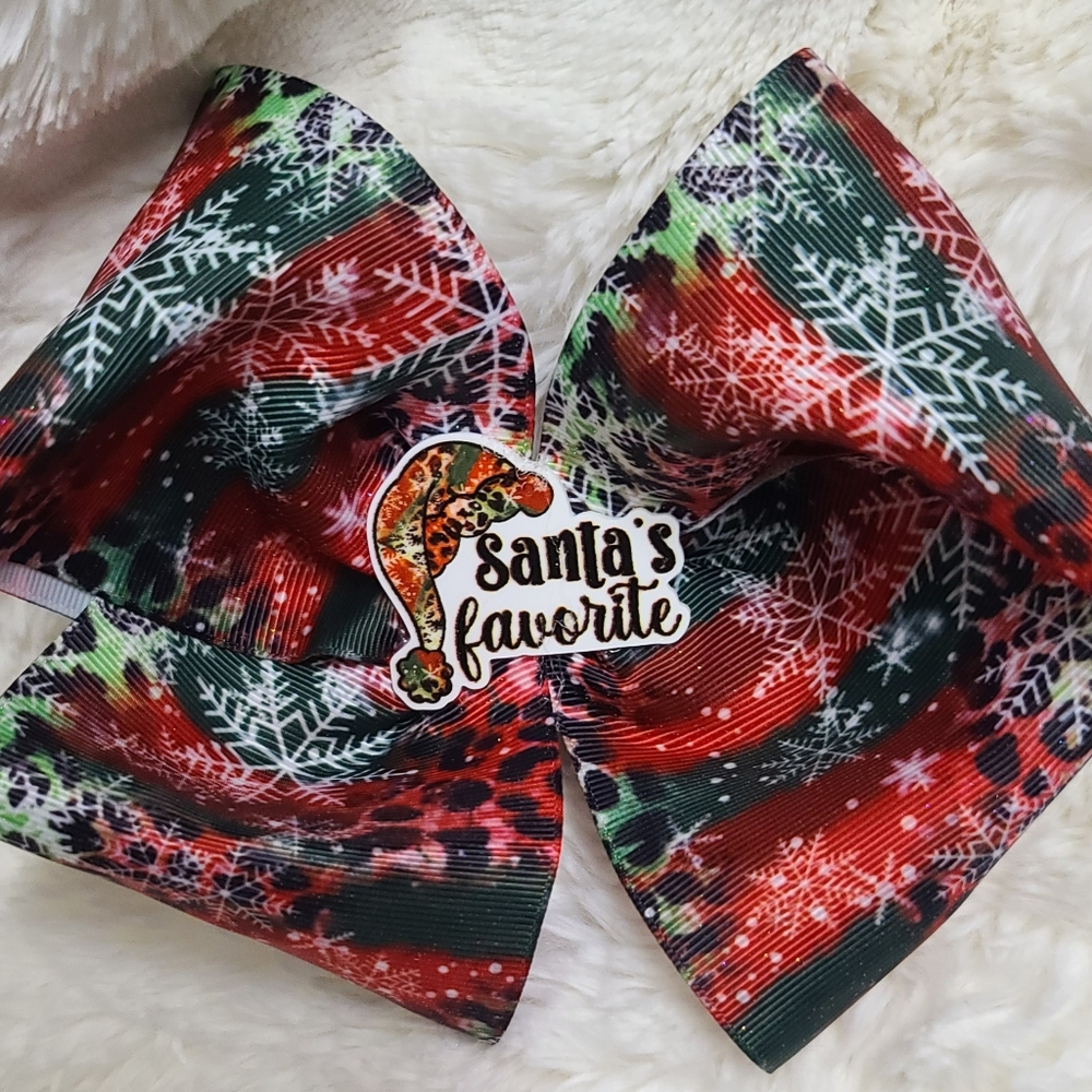Santa's favorite jumbo hair bow- $6 each or 4 for $20 reposh bows